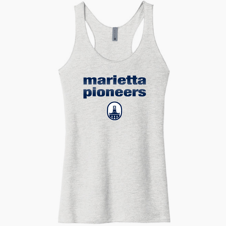 Marietta Pioneers Next Level Apparel Women's Tri-Blend Racerback Tank