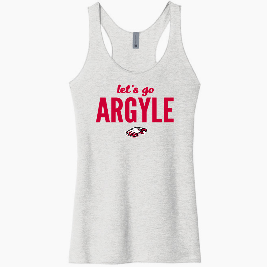 ARGYLE HIGH SCHOOL EAGLES <span class="pdp-name-mascot">ARGYLE EAGLES</span> Next Level Apparel Women's Tri-Blend Racerback Tank