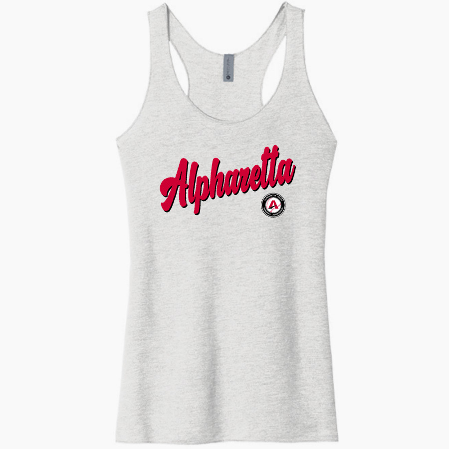 Alpharetta Youth Baseball Alpharetta <span class="pdp-name-mascot">Alpharetta Youth Baseball Association</span> Next Level Apparel Women's Tri-Blend Racerback Tank