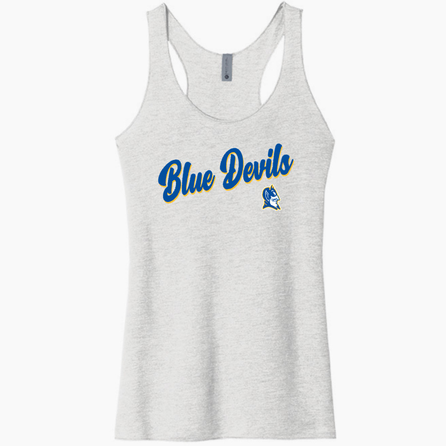 BOONEVILLE HIGH SCHOOL BLUE DEVILS Next Level Apparel Women's Tri-Blend Racerback Tank