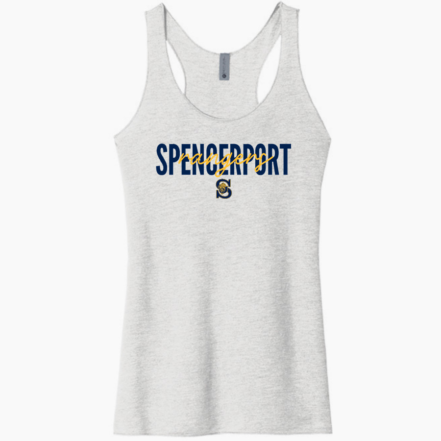 Spencerport Rangers Next Level Apparel Women's Tri-Blend Racerback Tank