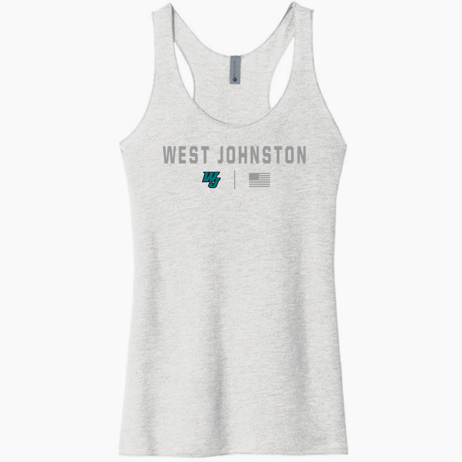 WEST JOHNSTON HIGH SCHOOL WILDCATS <span class="pdp-name-mascot">WEST JOHNSTON WILDCATS</span> Next Level Apparel Women's Tri-Blend Racerback Tank