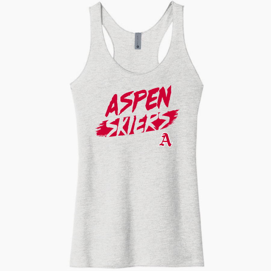 ASPEN HIGH SCHOOL SKIERS <span class="pdp-name-mascot">ASPEN SKIERS</span> Next Level Apparel Women's Tri-Blend Racerback Tank