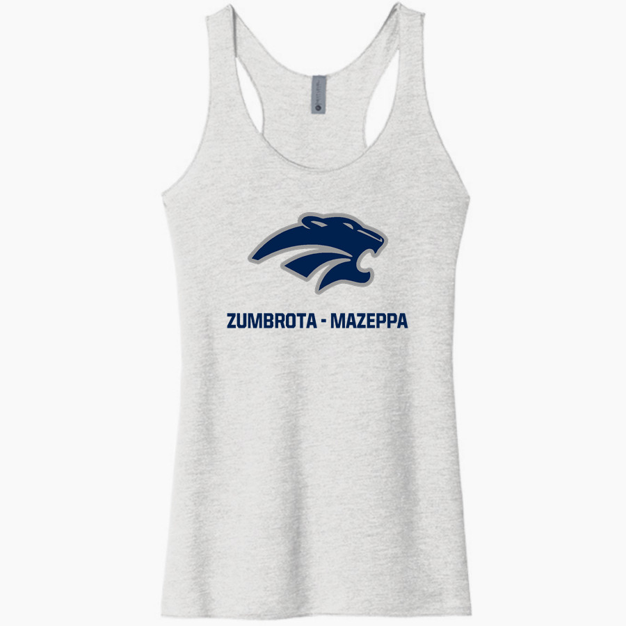 ZUMBROTA-MAZEPPA HIGH SCHOOL COUGARS <span class="pdp-name-mascot">ZUMBROTA - MAZEPPA COUGARS</span> Next Level Apparel Women's Tri-Blend Racerback Tank
