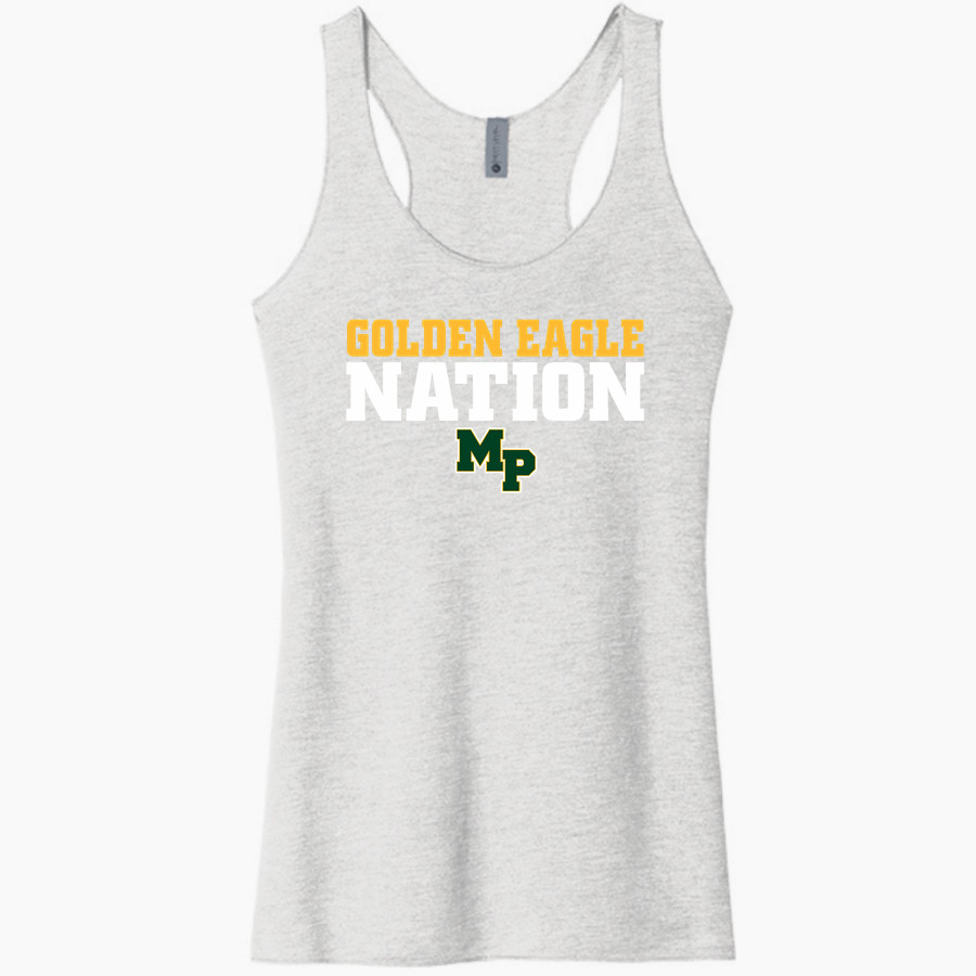Madison-Plains Golden Eagles <span class="pdp-name-mascot">MADISON-PLAINS EAGLES</span> Next Level Apparel Women's Tri-Blend Racerback Tank