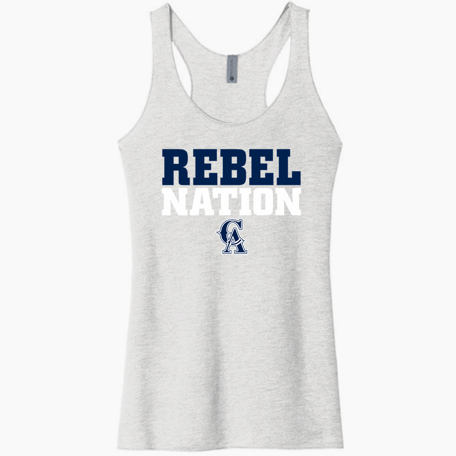 Carroll Rebels Next Level Apparel Women's Tri-Blend Racerback Tank