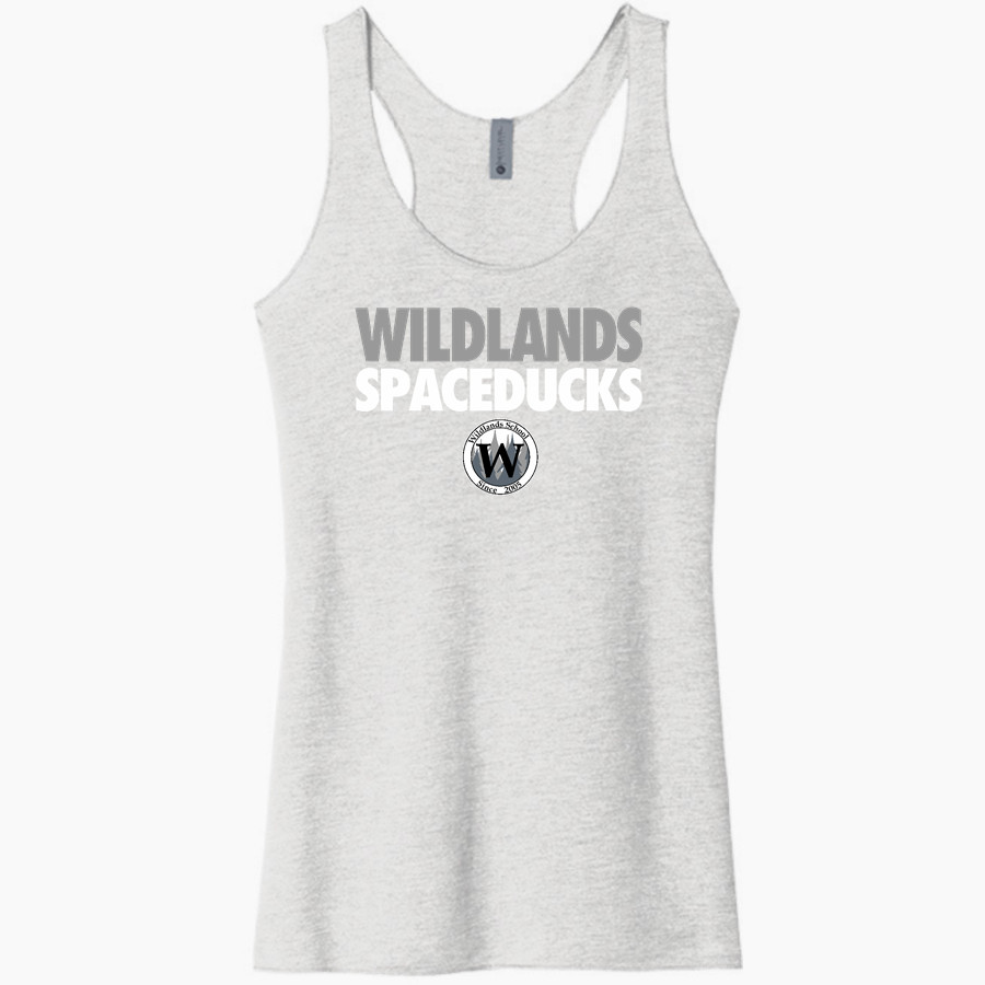 Wildlands Spaceducks Next Level Apparel Women's Tri-Blend Racerback Tank