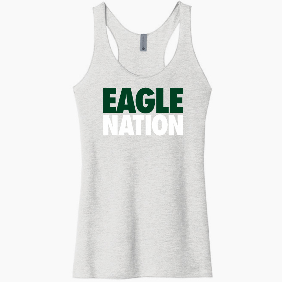 Evergreen Lutheran Eagles Next Level Apparel Women's Tri-Blend Racerback Tank