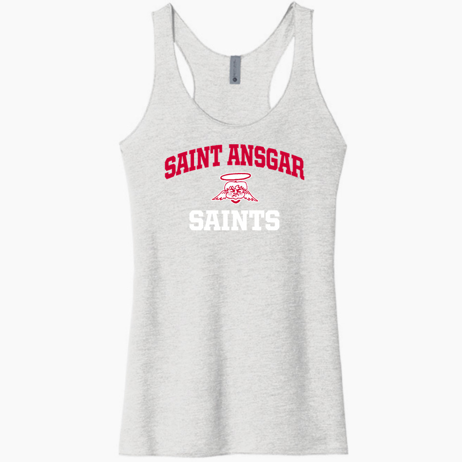 SAINT ANSGAR HIGH SCHOOL SAINTS <span class="pdp-name-mascot">SAINT ANSGAR SAINTS</span> Next Level Apparel Women's Tri-Blend Racerback Tank