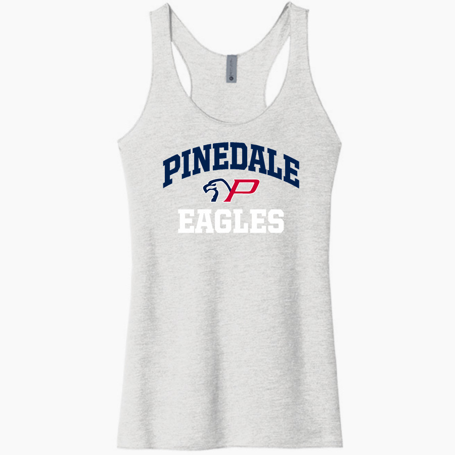 Pinedale Eagles <span class="pdp-name-mascot">Pinedale Elementary School Eagles</span> Next Level Apparel Women's Tri-Blend Racerback Tank