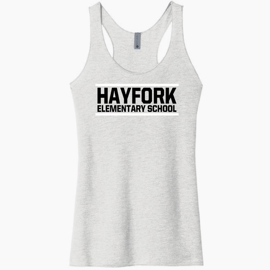 Hayfork Rams Sideline Store <span class="pdp-name-mascot">Hayfork Rams</span> Next Level Apparel Women's Tri-Blend Racerback Tank