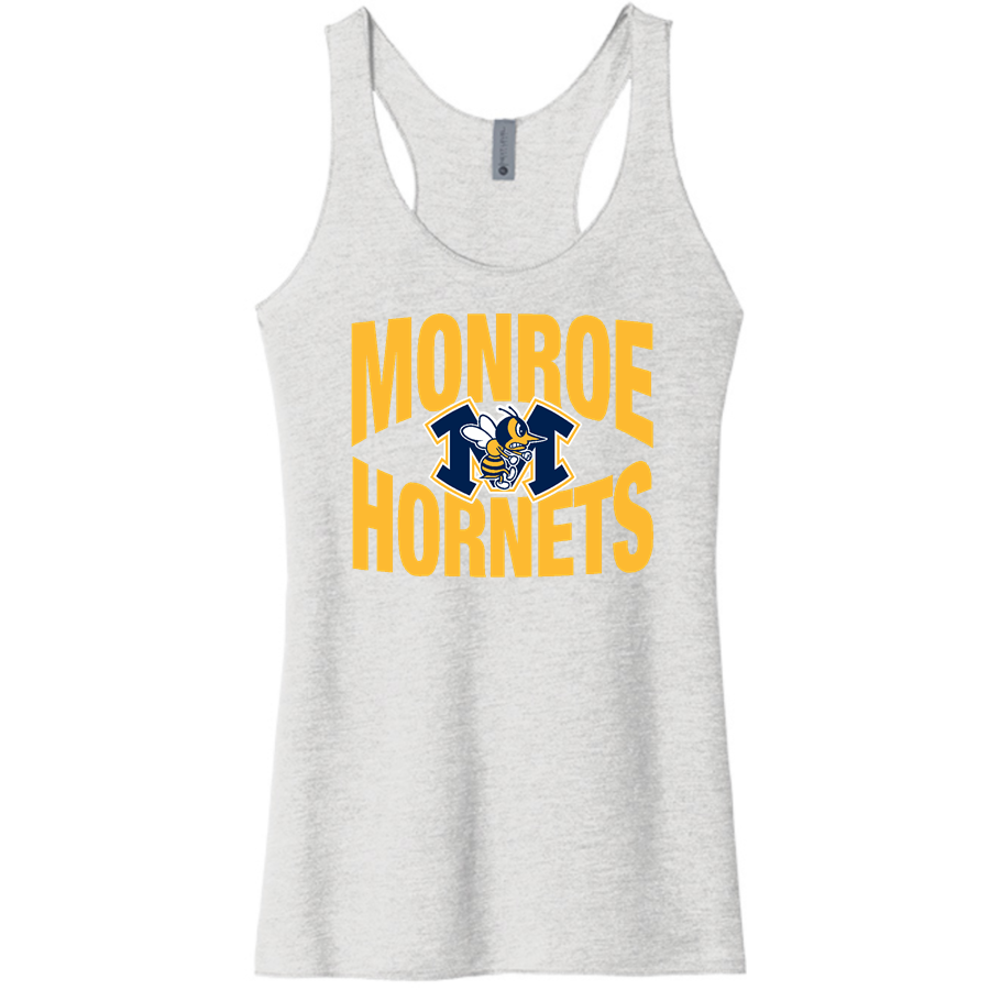 MONROE HIGH SCHOOL HORNETS <span class="pdp-name-mascot">MONROE HORNETS</span> Next Level Apparel Women's Tri-Blend Racerback Tank