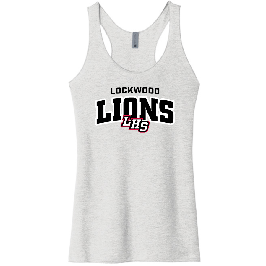 Lockwood Lions <span class="pdp-name-mascot">Lockwood Lions</span> Next Level Apparel Women's Tri-Blend Racerback Tank