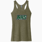 NEW HAMPTON HUSKIES <span class="pdp-name-mascot">NEW HAMPTON SCHOOL HUSKIES</span> Next Level Apparel Women's Tri-Blend Racerback Tank Front Thumbnail