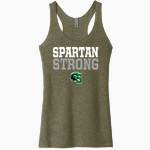 Calvary Christian Spartans <span class="pdp-name-mascot">Calvary Christian Spartans</span> Next Level Apparel Women's Tri-Blend Racerback Tank Front Thumbnail