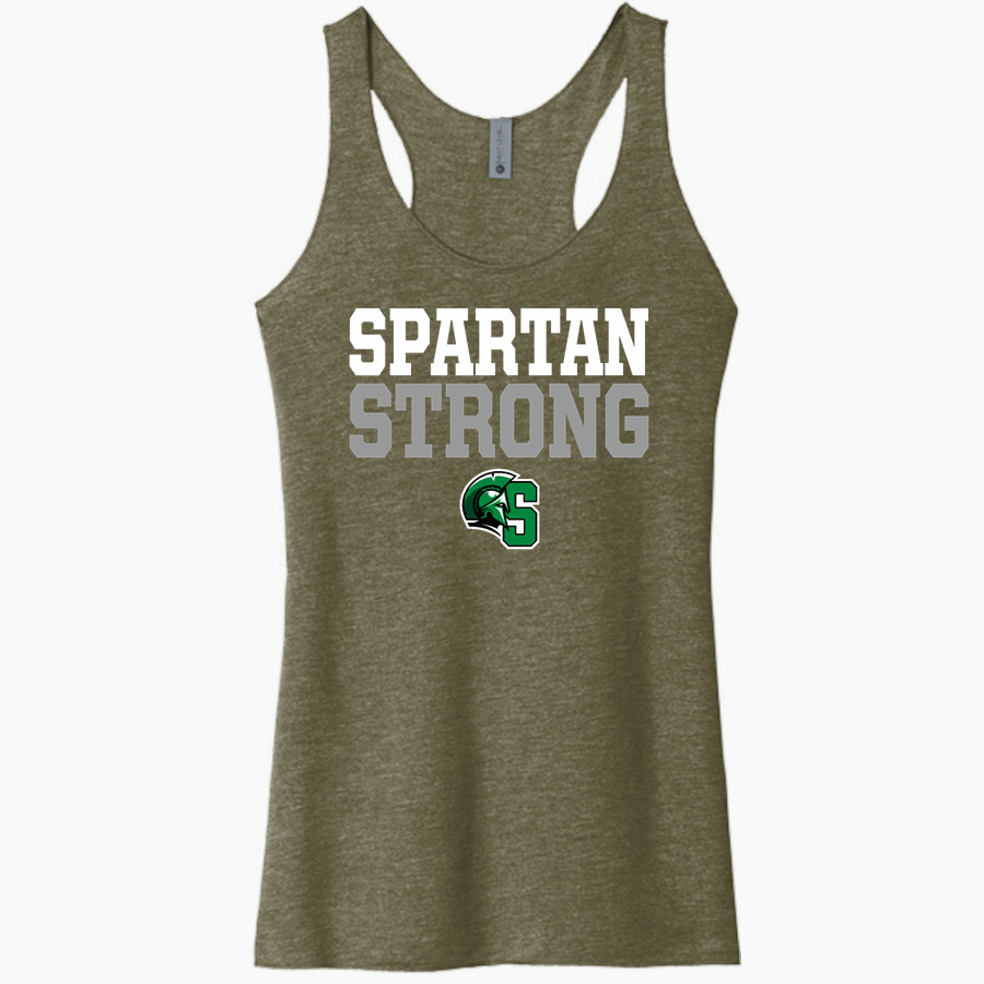 Calvary Christian Spartans <span class="pdp-name-mascot">Calvary Christian Spartans</span> Next Level Apparel Women's Tri-Blend Racerback Tank