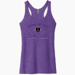 WATERVILLE HIGH SCHOOL PURPLE PANTHERS <span class="pdp-name-mascot">WATERVILLE PURPLE PANTHERS</span> Next Level Apparel Women's Tri-Blend Racerback Tank Front Thumbnail