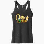 HARWOOD UNION HIGH SCHOOL HIGHLANDERS Next Level Apparel Women's Tri-Blend Racerback Tank Front Thumbnail
