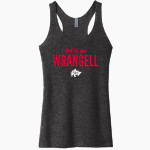 Wrangell Wolves <span class="pdp-name-mascot">Wrangell Wolves</span> Next Level Apparel Women's Tri-Blend Racerback Tank Front Thumbnail