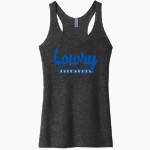 LOWRY HIGH SCHOOL BUCKAROOS Next Level Apparel Women's Tri-Blend Racerback Tank Front Thumbnail