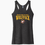Oak Hills Christian College Wolfpack Next Level Apparel Women's Tri-Blend Racerback Tank Front Thumbnail