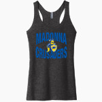 Madonna Crusaders Next Level Apparel Women's Tri-Blend Racerback Tank Front Thumbnail