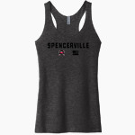 SPENCERVILLE HIGH SCHOOL BEARCATS <span class="pdp-name-mascot">SPENCERVILLE BEARCATS</span> Next Level Apparel Women's Tri-Blend Racerback Tank Front Thumbnail