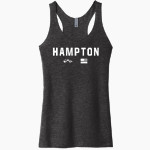 HAMPTON HIGH SCHOOL CRABBERS <span class="pdp-name-mascot">HAMPTON CRABBERS</span> Next Level Apparel Women's Tri-Blend Racerback Tank Front Thumbnail