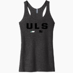 ULS Jr. Bows <span class="pdp-name-mascot">Junior Rainbows</span> Next Level Apparel Women's Tri-Blend Racerback Tank Front Thumbnail