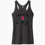 Chaney Cowboys <span class="pdp-name-mascot">Chaney Middle School Cowboys</span> Next Level Apparel Women's Tri-Blend Racerback Tank Front Thumbnail