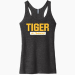 PRAIRIE GROVE HIGH SCHOOL TIGERS <span class="pdp-name-mascot">PRAIRIE GROVE TIGERS</span> Next Level Apparel Women's Tri-Blend Racerback Tank Front Thumbnail