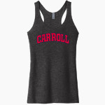 Carroll Rebels Next Level Apparel Women's Tri-Blend Racerback Tank Front Thumbnail