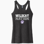 PHILLIS WHEATLEY HIGH SCHOOL WILDCATS <span class="pdp-name-mascot">WHEATLEY WILDCATS</span> Next Level Apparel Women's Tri-Blend Racerback Tank Front Thumbnail