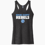 Boone County Rebels <span class="pdp-name-mascot">Boone County Rebels</span> Next Level Apparel Women's Tri-Blend Racerback Tank Front Thumbnail