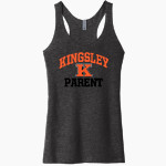 KINGSLEY HIGH SCHOOL STAGS <span class="pdp-name-mascot">KINGSLEY AREA STAGS</span> Next Level Apparel Women's Tri-Blend Racerback Tank Front Thumbnail