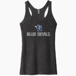 CELESTE HIGH SCHOOL BLUE DEVILS <span class="pdp-name-mascot">CELESTE BLUE DEVILS</span> Next Level Apparel Women's Tri-Blend Racerback Tank Front Thumbnail