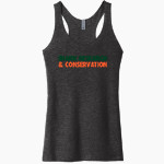 Shark Research & Conservation The Official Online Store Next Level Apparel Women's Tri-Blend Racerback Tank Front Thumbnail