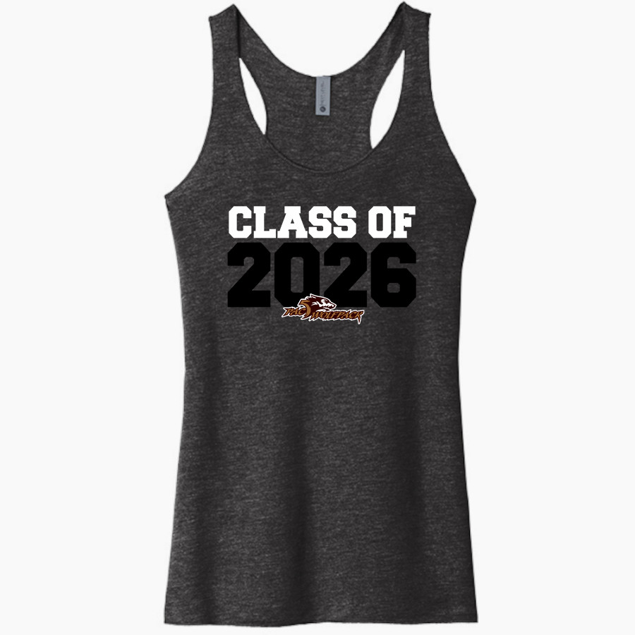 ULS Jr. Bows Next Level Apparel Women's Tri-Blend Racerback Tank