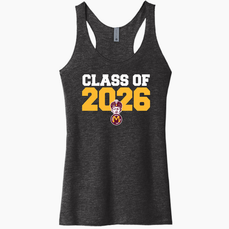 MINOT HIGH SCHOOL MAGICIANS <span class="pdp-name-mascot">MINOT MAGICIANS</span> Next Level Apparel Women's Tri-Blend Racerback Tank