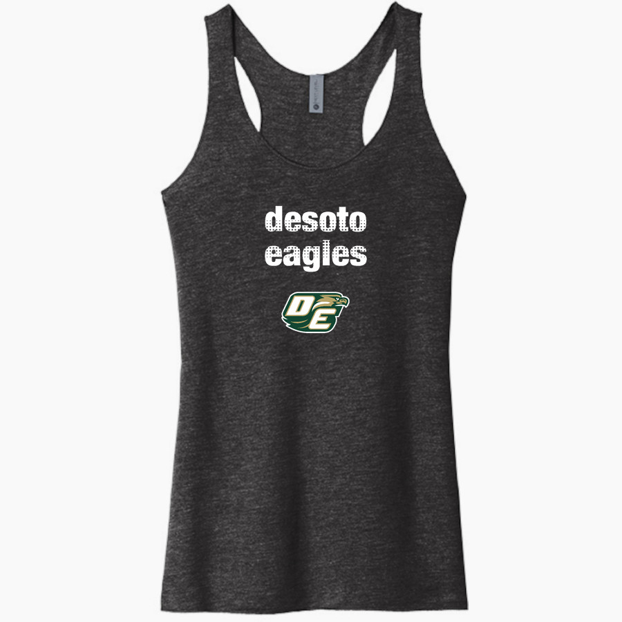 Desoto Eagles <span class="pdp-name-mascot">Desoto Eagles</span> Next Level Apparel Women's Tri-Blend Racerback Tank