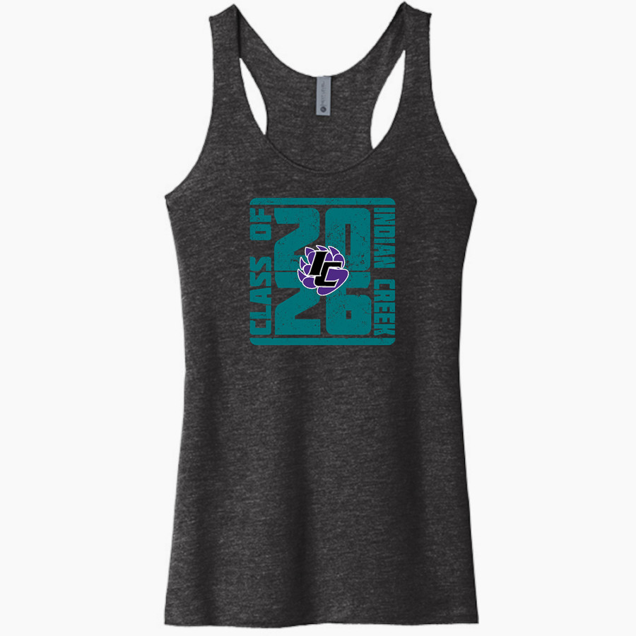 Indian Creek Panthers Next Level Apparel Women's Tri-Blend Racerback Tank