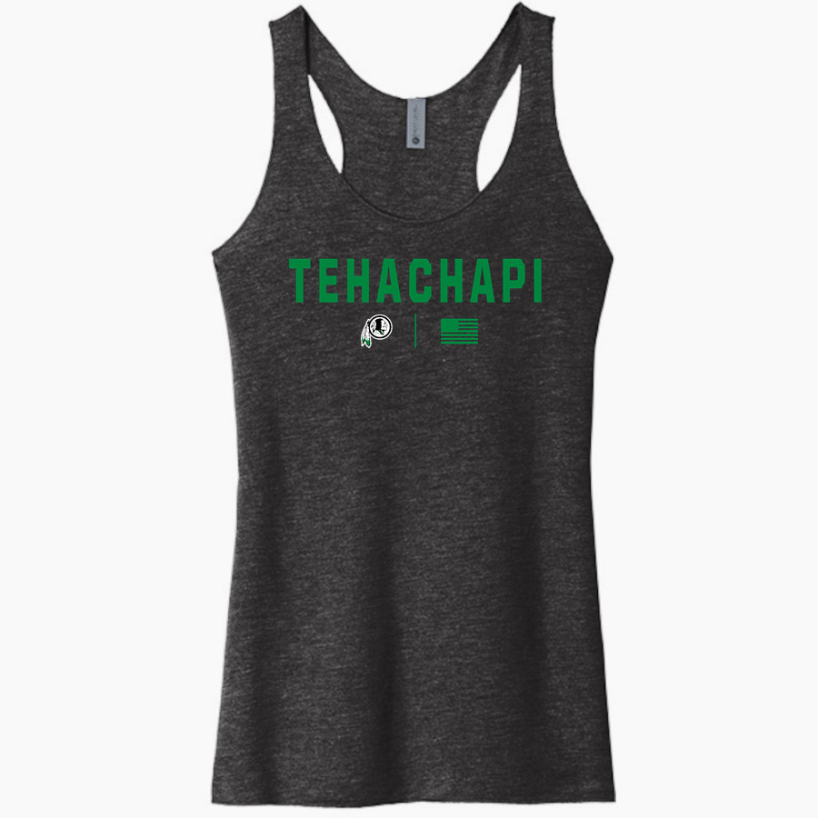 TEHACHAPI HIGH SCHOOL WARRIORS <span class="pdp-name-mascot">TEHACHAPI WARRIORS</span> Next Level Apparel Women's Tri-Blend Racerback Tank