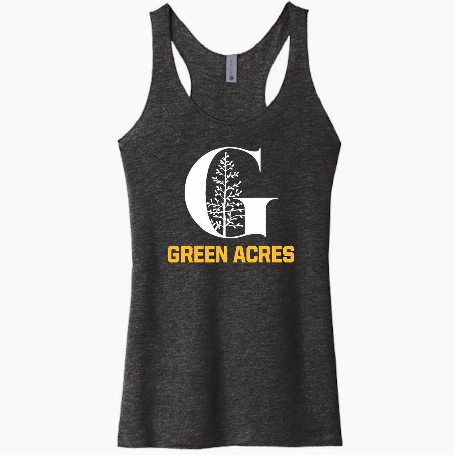 Green Acres Grizzlies <span class="pdp-name-mascot">Green Acres School Grizzlies</span> Next Level Apparel Women's Tri-Blend Racerback Tank