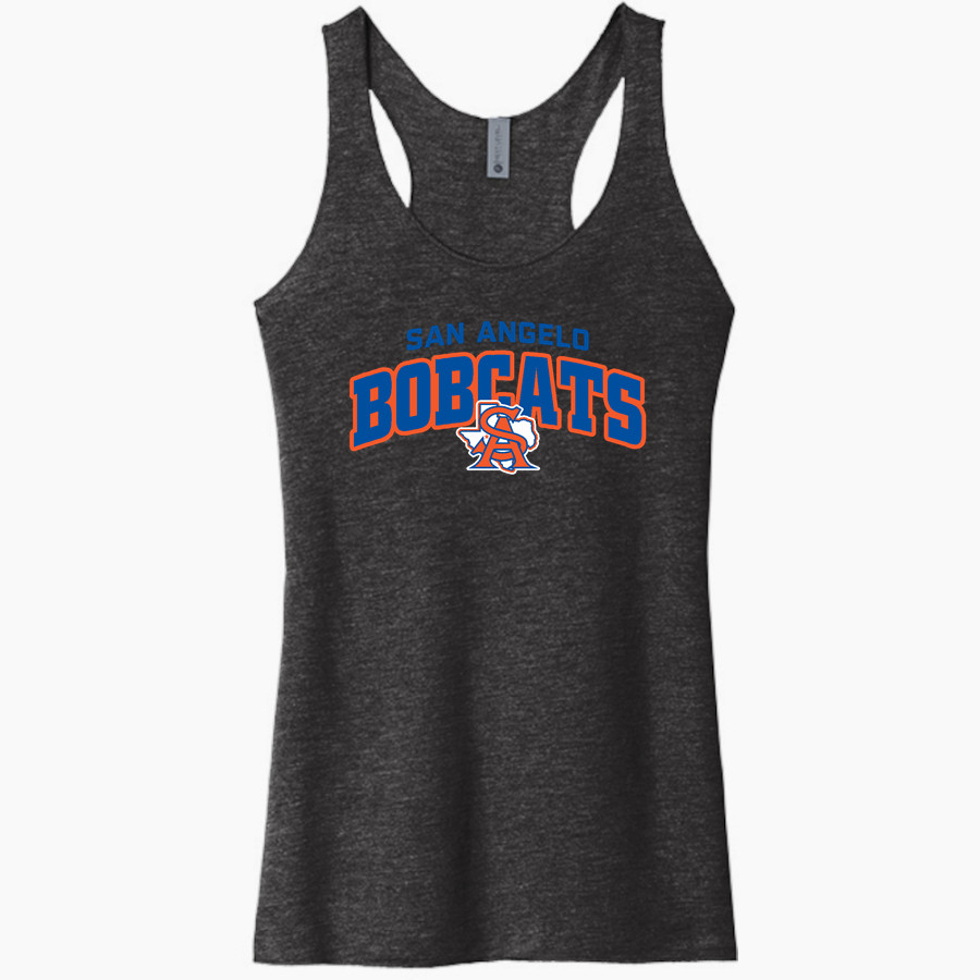 SAN ANGELO CENTRAL HIGH SCHOOL BOBCATS <span class="pdp-name-mascot">SAN ANGELO BOBCATS</span> Next Level Apparel Women's Tri-Blend Racerback Tank