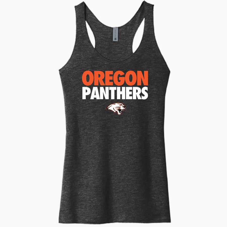 OREGON HIGH SCHOOL PANTHERS <span class="pdp-name-mascot">OREGON PANTHERS</span> Next Level Apparel Women's Tri-Blend Racerback Tank
