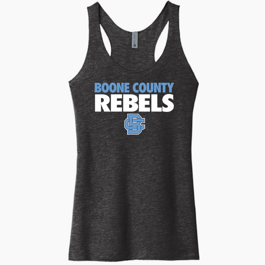 Boone County Rebels <span class="pdp-name-mascot">Boone County Rebels</span> Next Level Apparel Women's Tri-Blend Racerback Tank