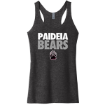 Paideia High Bears <span class="pdp-name-mascot">Paideia High School Bears</span> Next Level Apparel Women's Tri-Blend Racerback Tank Front Thumbnail