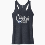HIllsdale Chargers <span class="pdp-name-mascot">HIllsdale College Chargers</span> Next Level Apparel Women's Tri-Blend Racerback Tank Front Thumbnail