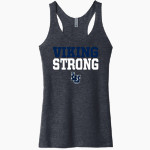 Lawrence University Vikings Online Store Next Level Apparel Women's Tri-Blend Racerback Tank Front Thumbnail