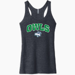 Warren Wilson Owls Next Level Apparel Women's Tri-Blend Racerback Tank Front Thumbnail